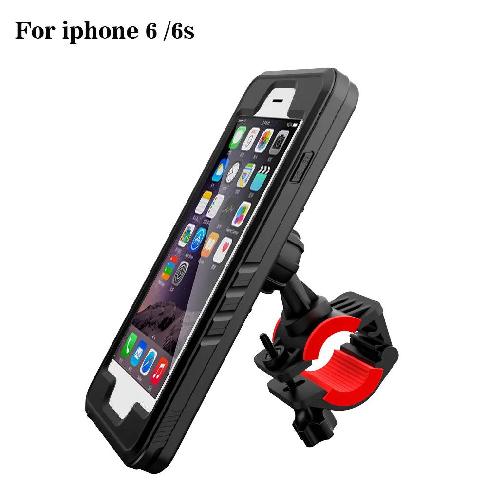 

Bicycle phone stand for iPhone 6s Waterproof Bike phone holder Motorcycle Cradle for iPhone 6 bracket GPS moto support