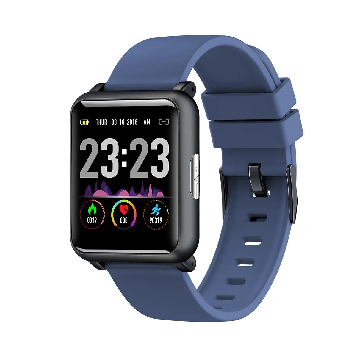 

Vwar H9 1.3 Inch ECG PPG Monitor HR Blood Pressure Smartwatch IP67 Waterproof Sport Modes Charger Dock Smart Watch Men Women