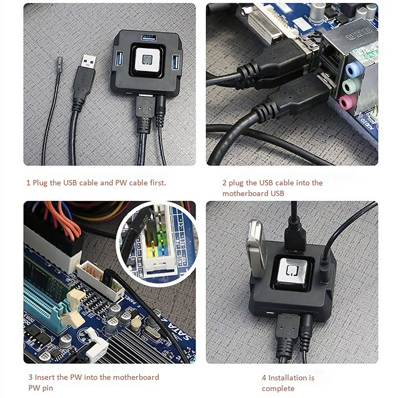 Многофункциональный Usb3.0 компьютерный Настольный переключатель со звуковой картой