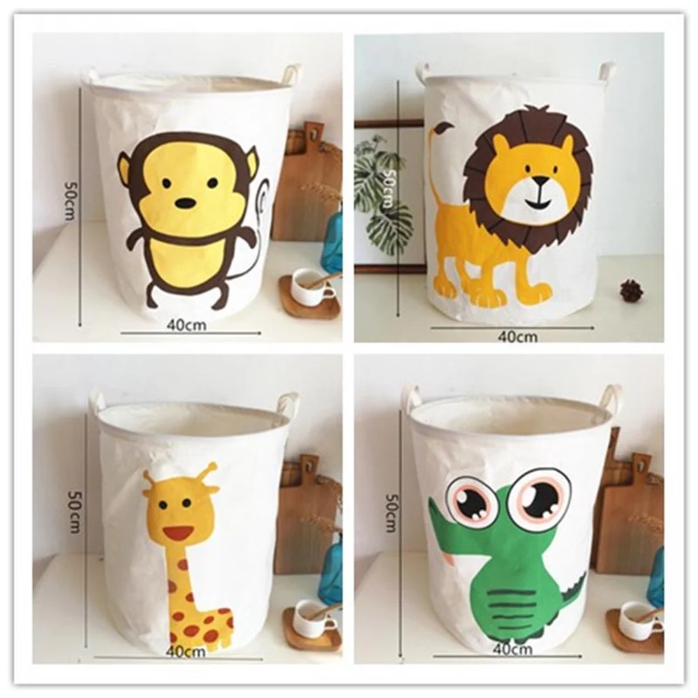 

Large Sized Waterproof Foldable Laundry Hamper Bucket with Handles for Storage Bin Kids Room Home Organizer,Nursery Storage