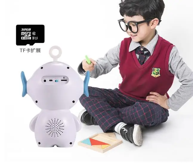 Intelligent early education robot. Children's educational toys. wifi story machine voice dialogue AI companion learning machine