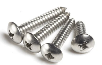 

304 stainless steel large flat head tapping screws