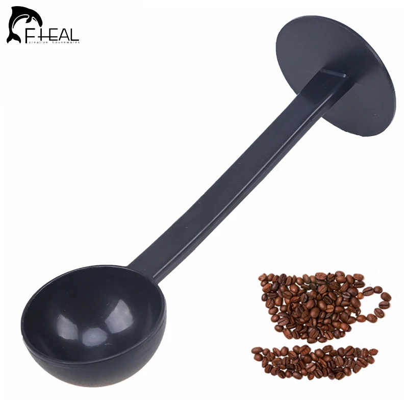 FHEAL 2 IN 1 Coffee Powder Press Measuring Scoop Standing Espresso