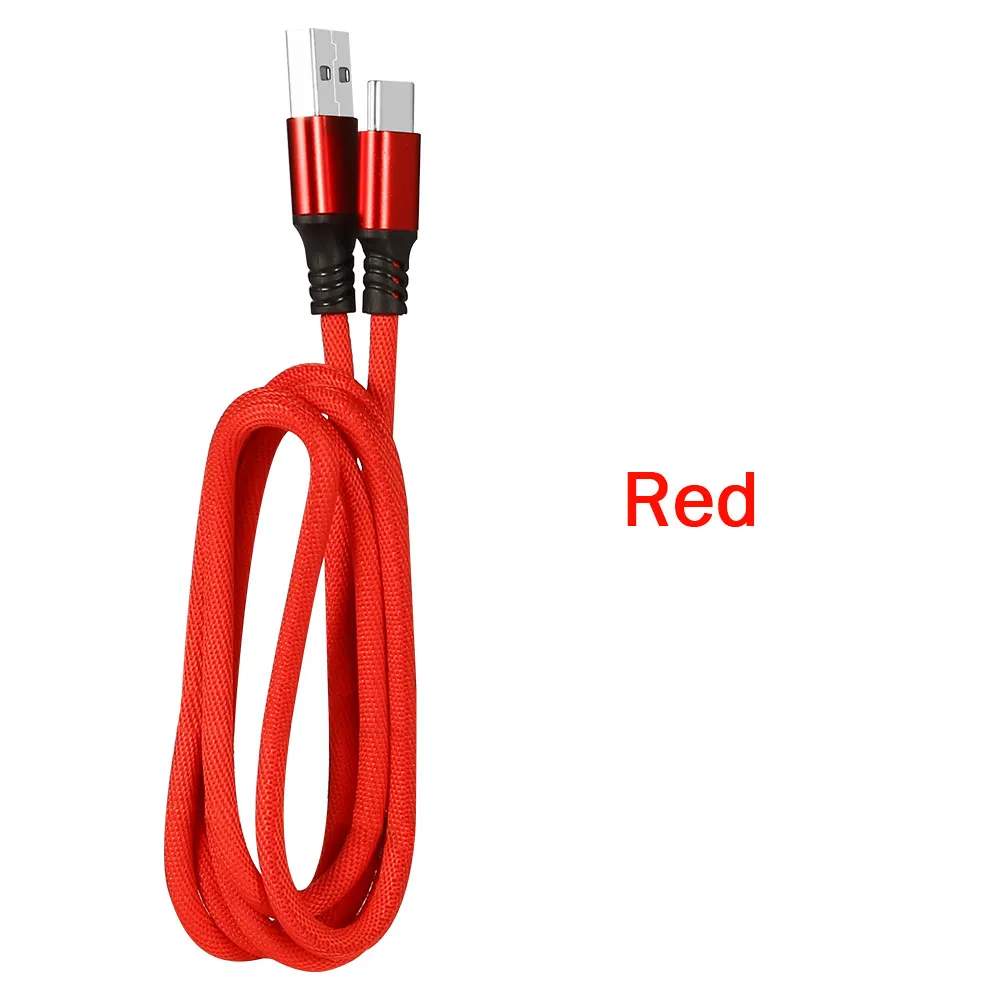 KISSCASE usb type-C кабель для samsung Note 10 9 8 5A Быстрая зарядка type-C кабель для зарядки мобильного телефона USB C кабель для Redmi K20 Pro - Цвет: Red