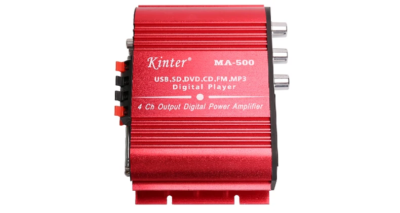 Kinter MA-500 усилитель мощности аудио плеер DC12V Поддержка USB SD AUX MP3 и fm-радио воспроизведение стерео звук мини алюминиевый корпус