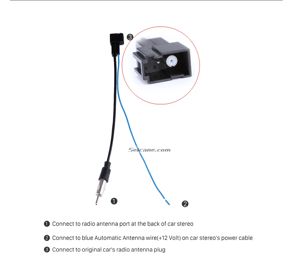Seicane Горячая Автомобильный плеер стерео радио антенна адаптер кабельного штекера для HONDA CITY