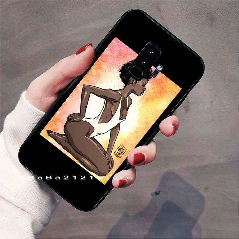Мягкий силиконовый чехол Babaite 2bunz Melanin Poppin Aba крутой для телефона GALAXY s5 s7 edge s8 plus s9 s6