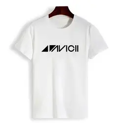 100% хлопок Avicii футболка Для мужчин белый мужской футболки топы, футболки бордовый серый белый 2018 лето Человек уличная мальчик Harajuku футболка