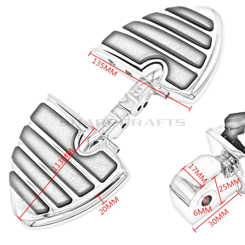 Пассажирские педали для ног для Yamaha DragStar V-Star XVS250 XVS650 XVS950 DS250 DS650 DS950 DS1100 Virago XV 250 750 1100