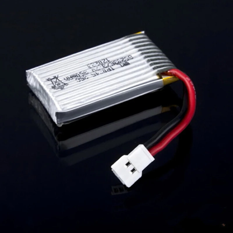 10pcs/lot New 1S lithium battery 3.7V 350mAh 25C model aircraft remote
