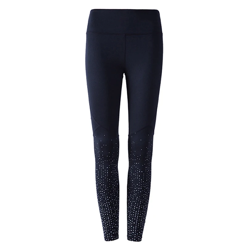 

BINAND Outdoor Polyester Women Yoga Pants Reflective Elastic Quick Dry Leggings Training Gym Running Fitness Sports Trousers