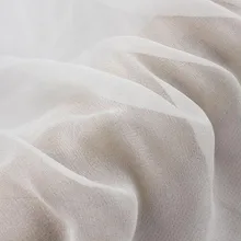 Howmay чистый шелк жоржет 8 момме 4" 114 см натуральный белый PFD ткань прозрачный тюль для DIY 50 ярдов