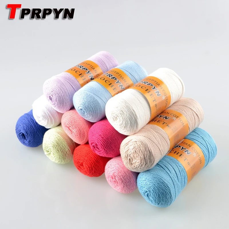 

TPRPYN 1Pc=90g summer 5# lace cotton yarn for crocheting Knitting Yarn Y13504