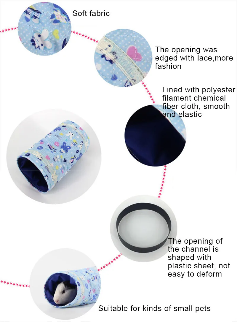 Details of small pet tuunel