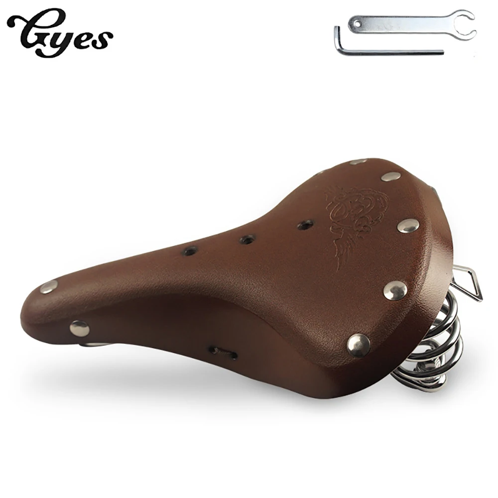 leather road bike saddle