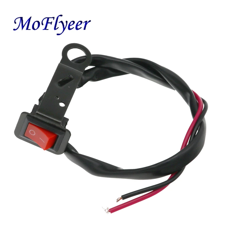 

MoFlyeer Universal Motorcycle Headlight Switch ATV Scooter Modification ON-OFF Mirror Mount Switches For Honda Kawasaki Suzuki