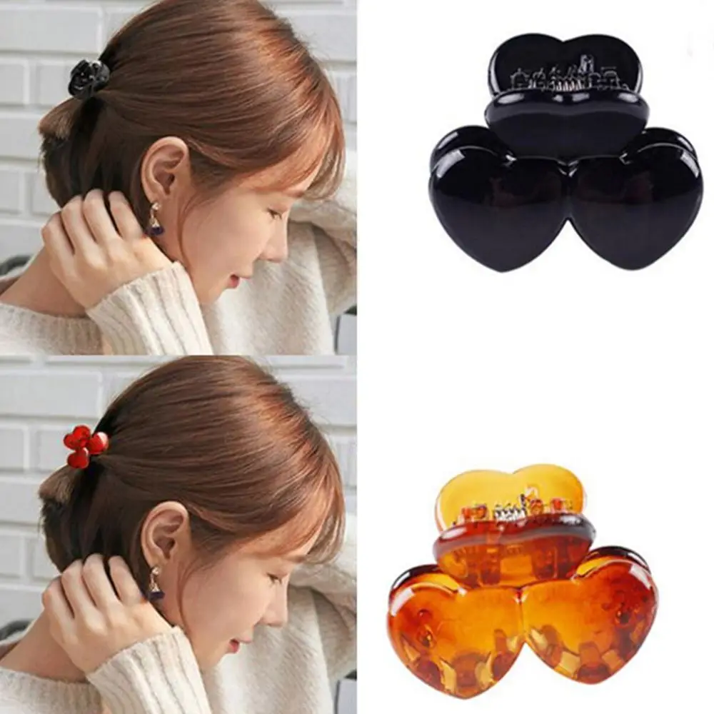 12 Pcs set Fashion Small Mini Hair Claws Double Heart Hairpins Hair Clips Clamp For Women New 