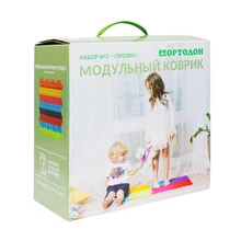 Детский массажный коврик ОРТОДОН, набор Профи(8 пазлов