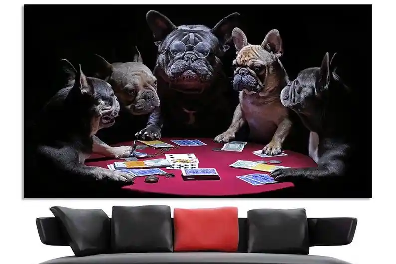 Cuadro De Perros Jugando Al Poker