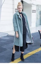 LVCHI mink coats 2016 New Arrival Super Warm Winter Women’s Real Silver Fox Fur Coat Natural Fox Color Full Sleeve Jacket