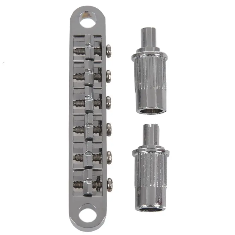

Tune-o-matic Bridge (studs/bushings post) Silver