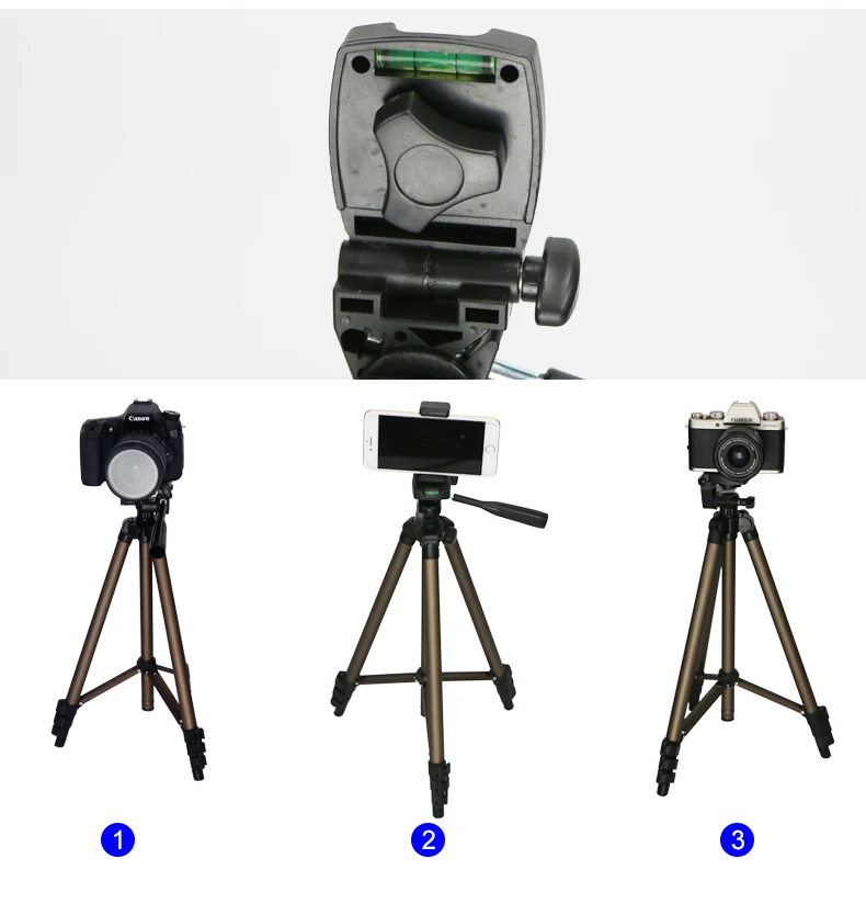 WT3130 Profesional камера штатив с коромыслом для Canon Nikon sony DSLR камера видеокамера мини-штатив для телефона Штатив