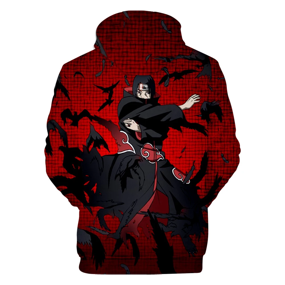 New 3D Printing Hoodie Anime Naruto Hooded Fashion Hip Hop Sweatshirt 3D Naruto Hoodies Men Pullovers Winter/Autumn Outwear