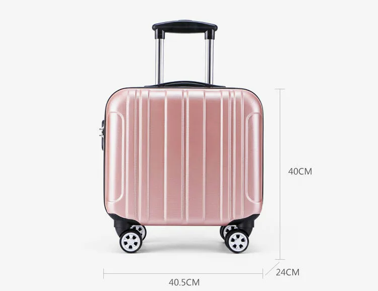 Новое поступление 16 дюймов сумки на колёсиках чемоданы с Для женщин, Сумка для путешествия сумки Для мужчин чемодан на колесиках Чемодан чемодан LGX33