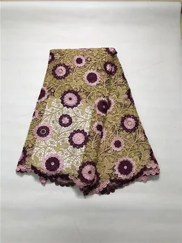 

High Quality Nigerian Wedding Lace Fabric green Latest African Laces 2019 French Net Lace Fabric With for Dress (1L-4-19