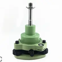 Зеленый трехкулачковый трибрач с оптическим отвесом и 5/8 резьбовым адаптером