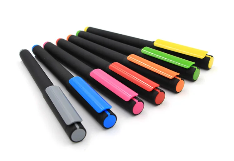Milímetros de Tinta Impressão do Logotipo Caneta de Alta-grade Caneta Preta Pçs - Set Publicidade Personalizado Promocional Logotipo Gel 0.5 500 Mod. 112941 3 Personalizado Caneta de Alta-grade Caneta Promocional Logotipo Personalizado caneta Gel