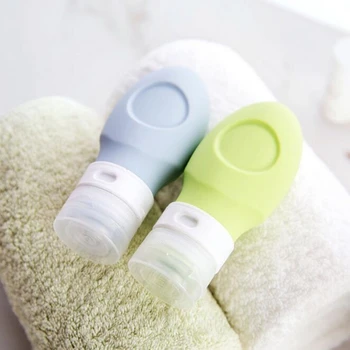 

Hot Sale Empty Silicone Travel Packing Press My Bottle for Lotion Shampoo Bath Container Two Color Drop Shipping