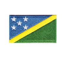 Флаг Соломоновых острова Вышитый Флаг патч, DIY для одежды из ткани пасты. Швы можно облепить и наклеить, персональный заказ