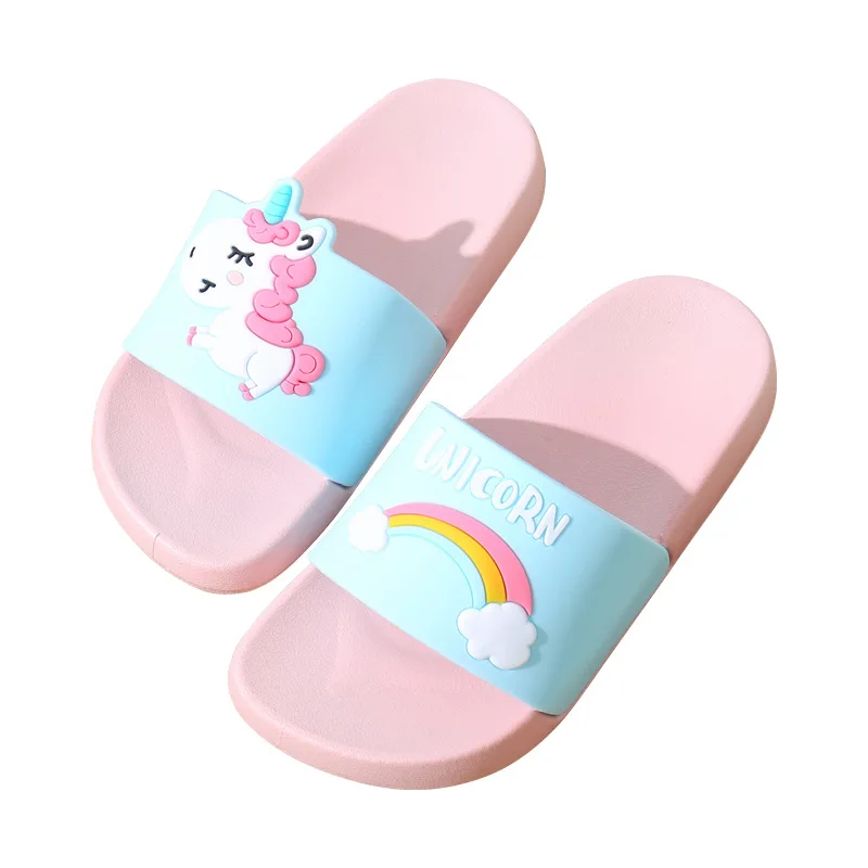 XINBONG Boys Girls Slide Sandals Comfortable Soft Bathroom Sandal Shower Slippers