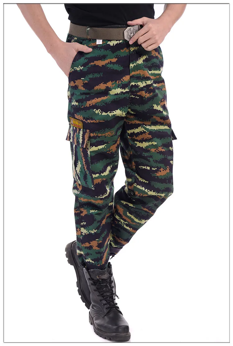 Камуфляжные военные брюки карго мужские армейские тактические брюки износостойкие камуфляжные рабочие мужские хлопковые брюки для бега