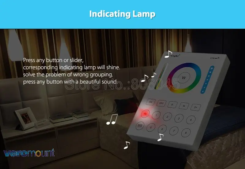 Mi. Светильник B8 8 зон настенный Смарт RGB+ CCT контроллер работает с LS2 или Mi светильник RGB+ CCT прожектор светильник или RGB+ CCT лампы AC220V