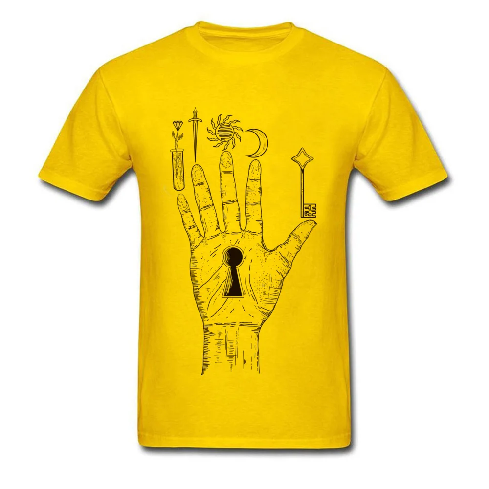 100% Cotton Boy Short Sleeve Alchemy palm Tshirts Fitness Tight Tees Newest comfortable O Neck Tee-Shirts Free Shipping Alchemy palm yellow