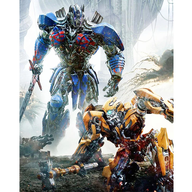 

Full Square Round 5D Diy Diamond Transformers Movie Character Robot Cars Diamond Embroidery Cross Stitch Patterns Unframed Z2961