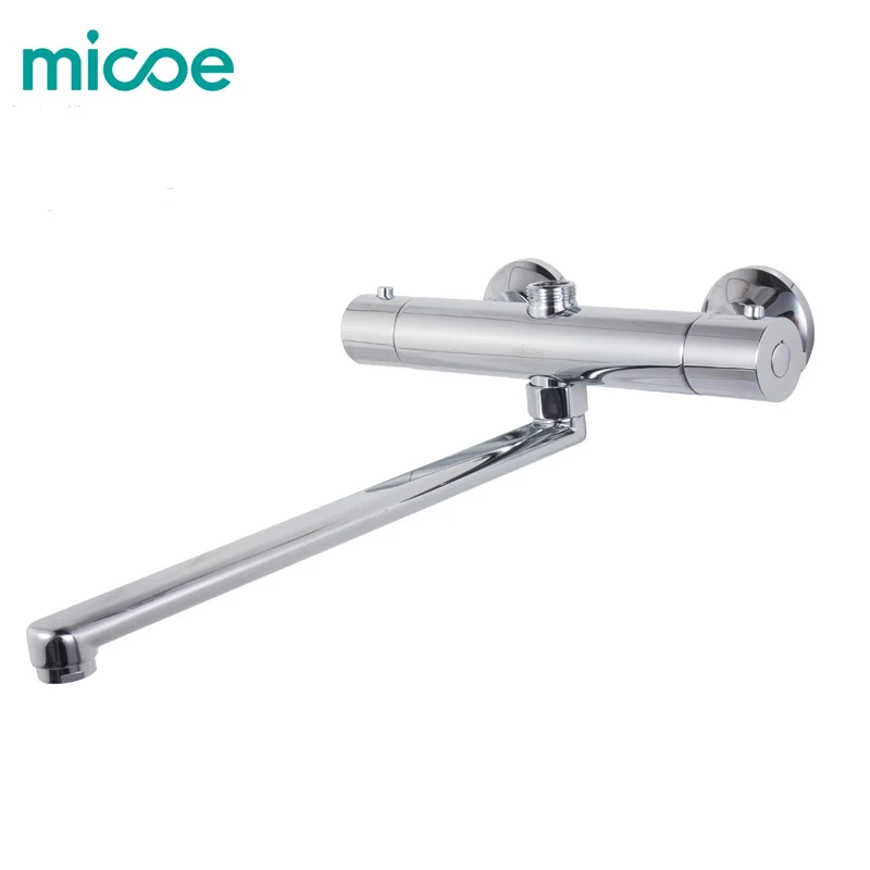 MICOE смеситель для душа тропический душ термостатический смеситель термостат Полный медный 38 градусов для интеллектуального для термостат - Цвет: M-C105A