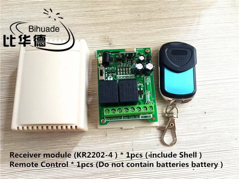 

315Mhz Wireless RF Switch DC12V Relay Receiver Module and 315 Mhz Remote Controls For DC Motor Forward and Reverse Controller