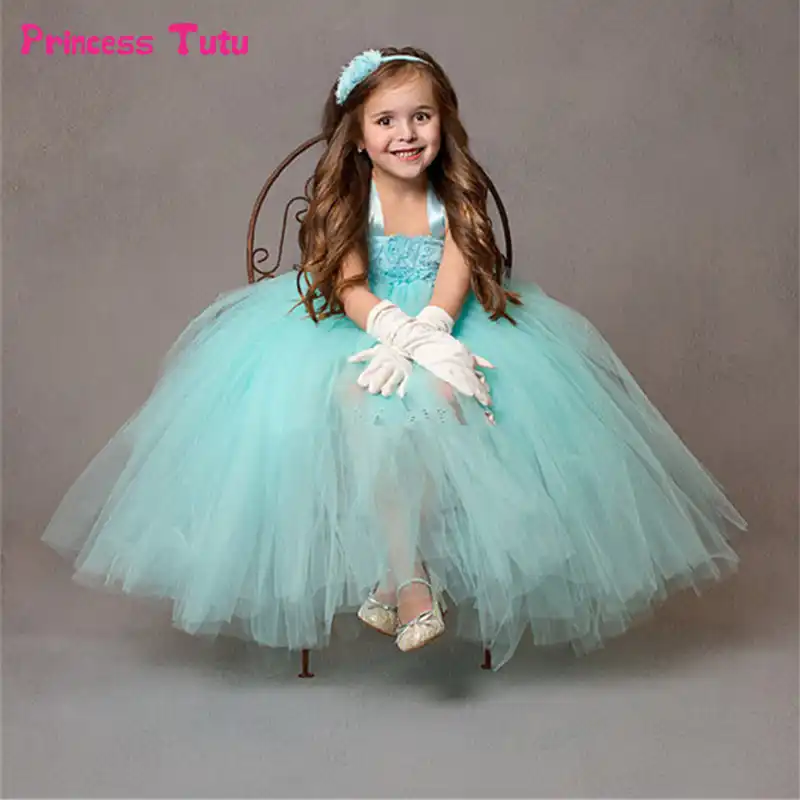 origami flower girl dress