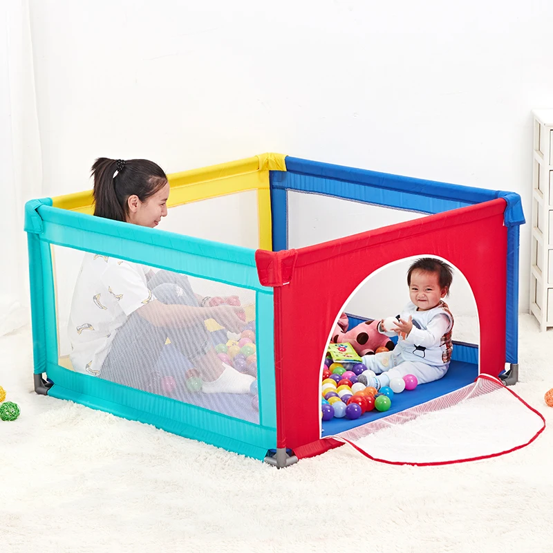 Baby Game Fence Portable Baby Playpen Crib Crawling Pad Toddler Game Fence Home Kids Safety Play Anti-fall Playpen 0~5Y