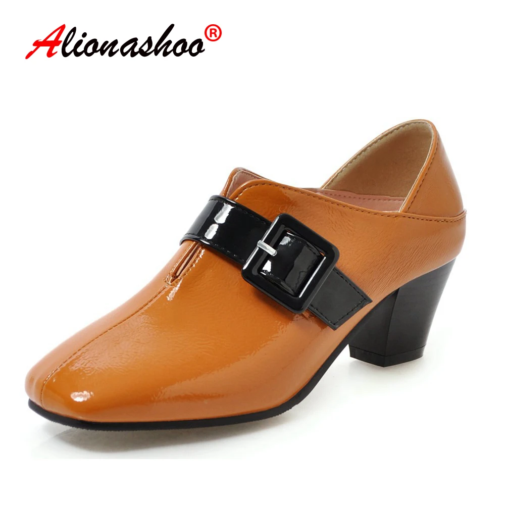 black oxford heels women's shoes