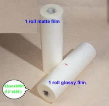 2 rolls 13 «х ‘1/32 см х 200 м Глянцевая и Матовая Горячая Прокатывая Пленка 1» Core Ламинатор Быстрая Свободная перевозка груза