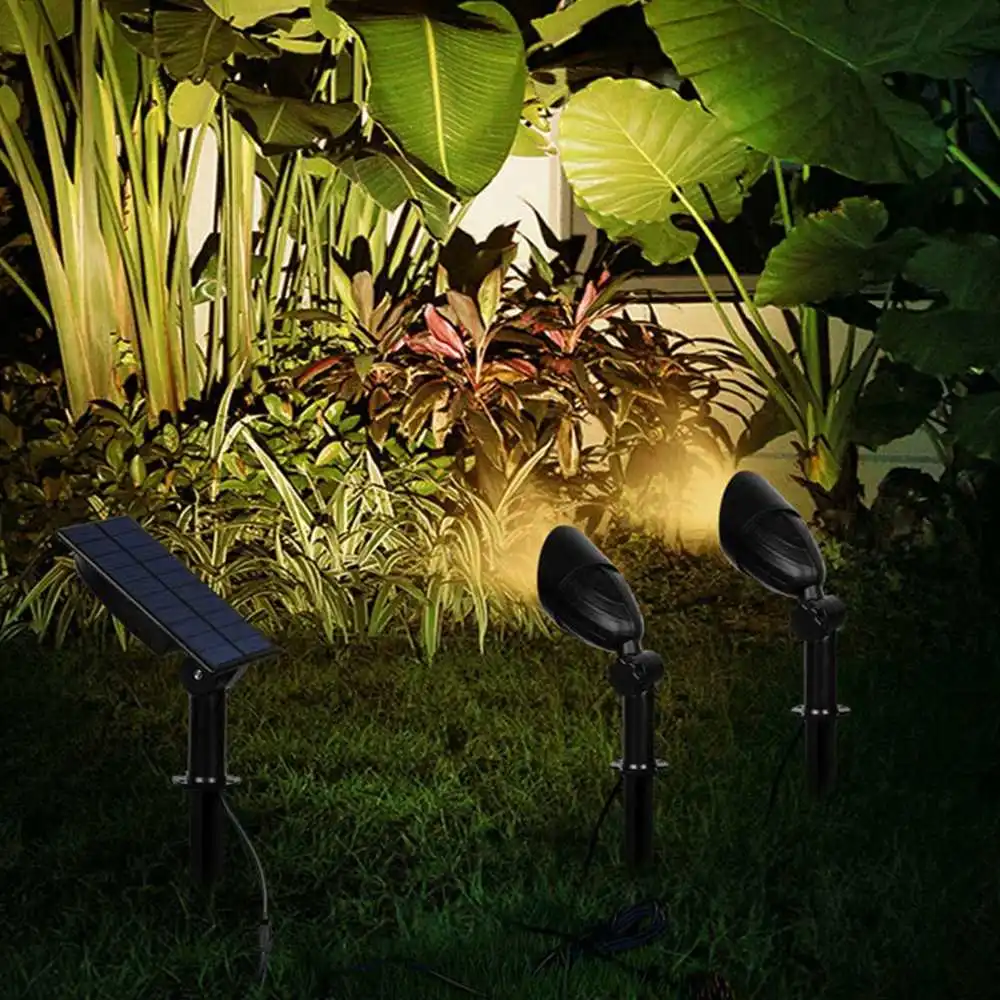 2 в 1 солнечной энергии светодиодный свет фонарей управления Светодиодный Lawn Lights Открытый Водонепроницаемый Двор Уолл Пейзаж светодиодные