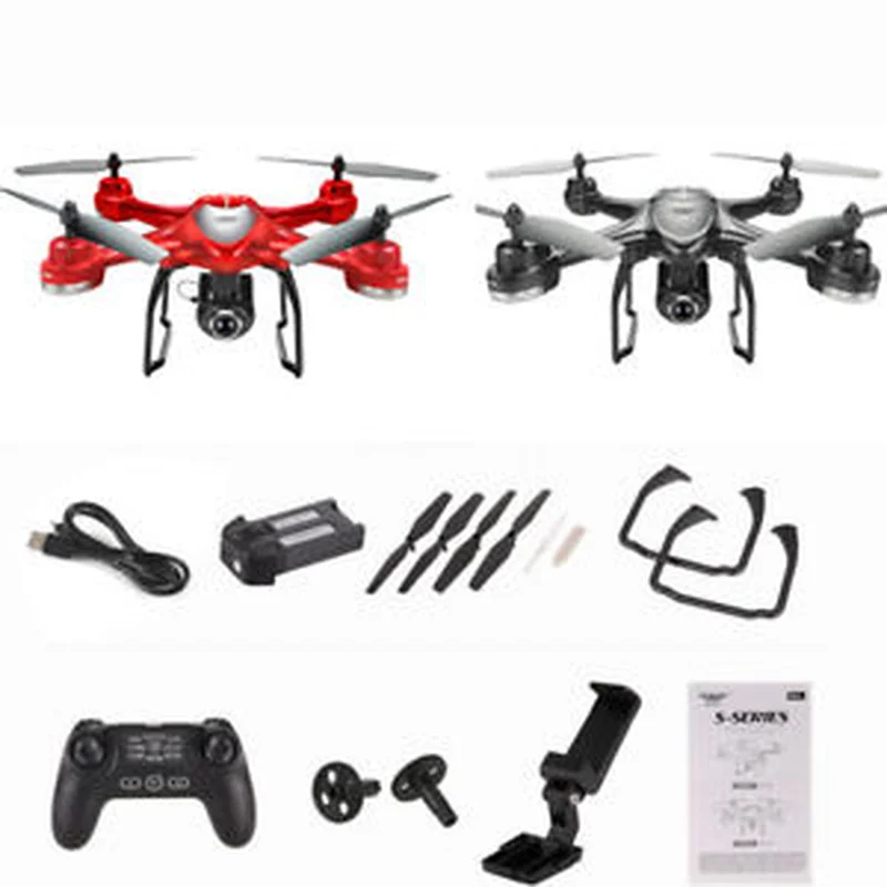 

S30W 2.4GHz GPS FPV RC Drone Quadcopter with 720P HD Camera Wifi Headless Mode Follow Me One-Key Return RC Helicopters VS X8PRO