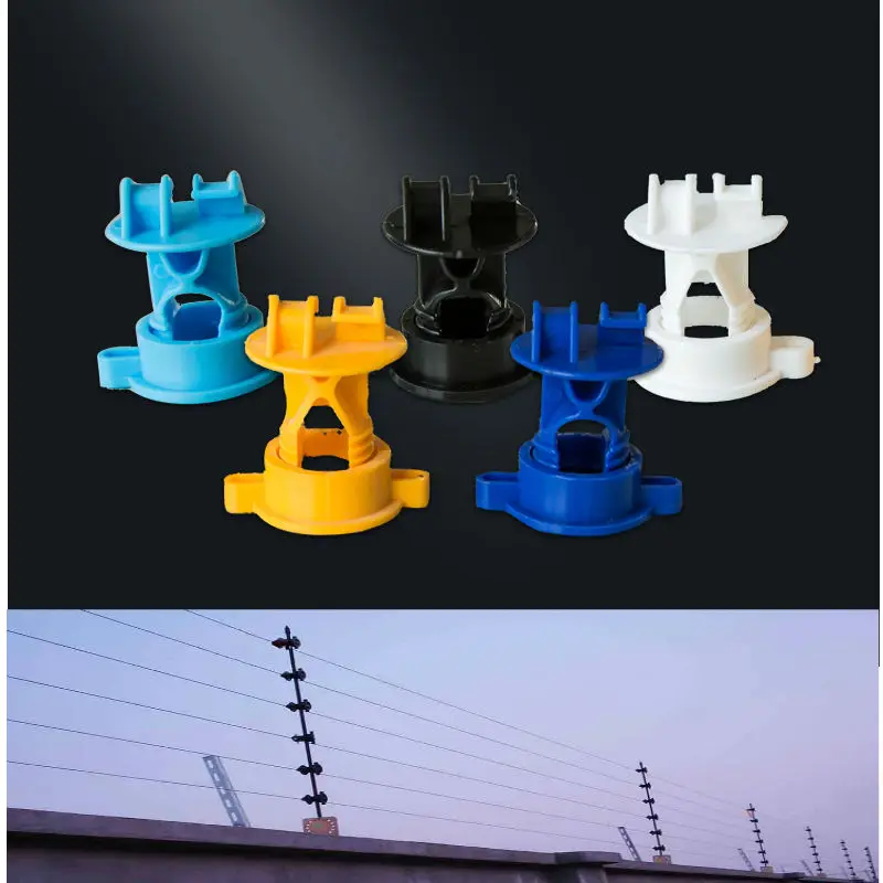 60PCS Electric FenceWire Insulators Bolt Insulator ABS Engineering Plastic Pulse Electronic