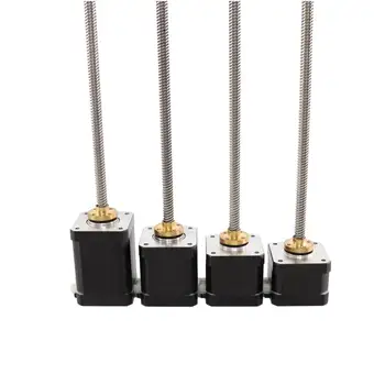 

42 Linear stepper Motor trapezoidal screw diameter lead 8mm reciprocating motor 0.33Nm screw length 300MM inside