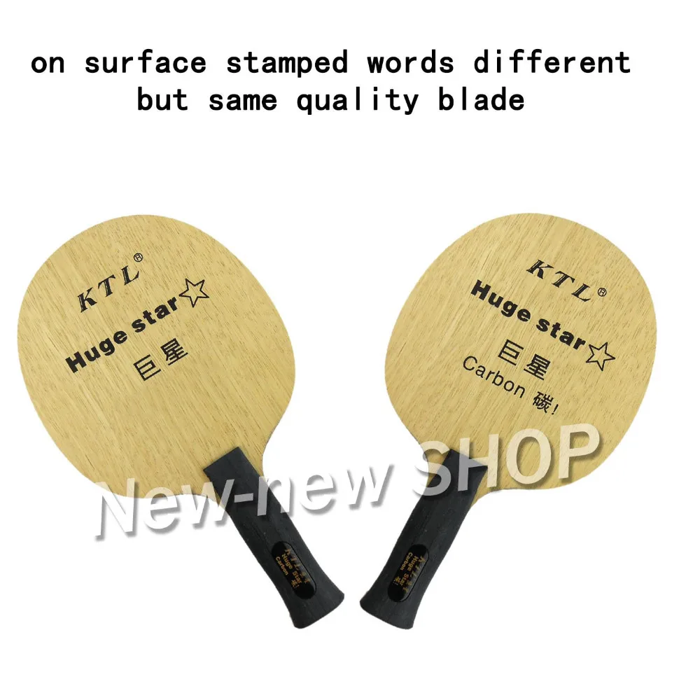 KTL Huge Star Anatomic Handle Table Tennis (Ping Pong) Bladein Table
