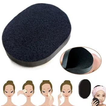 

Bamboo Charcoal Facial Face Deep Cleansing Washing Sponge Makeup Foundation